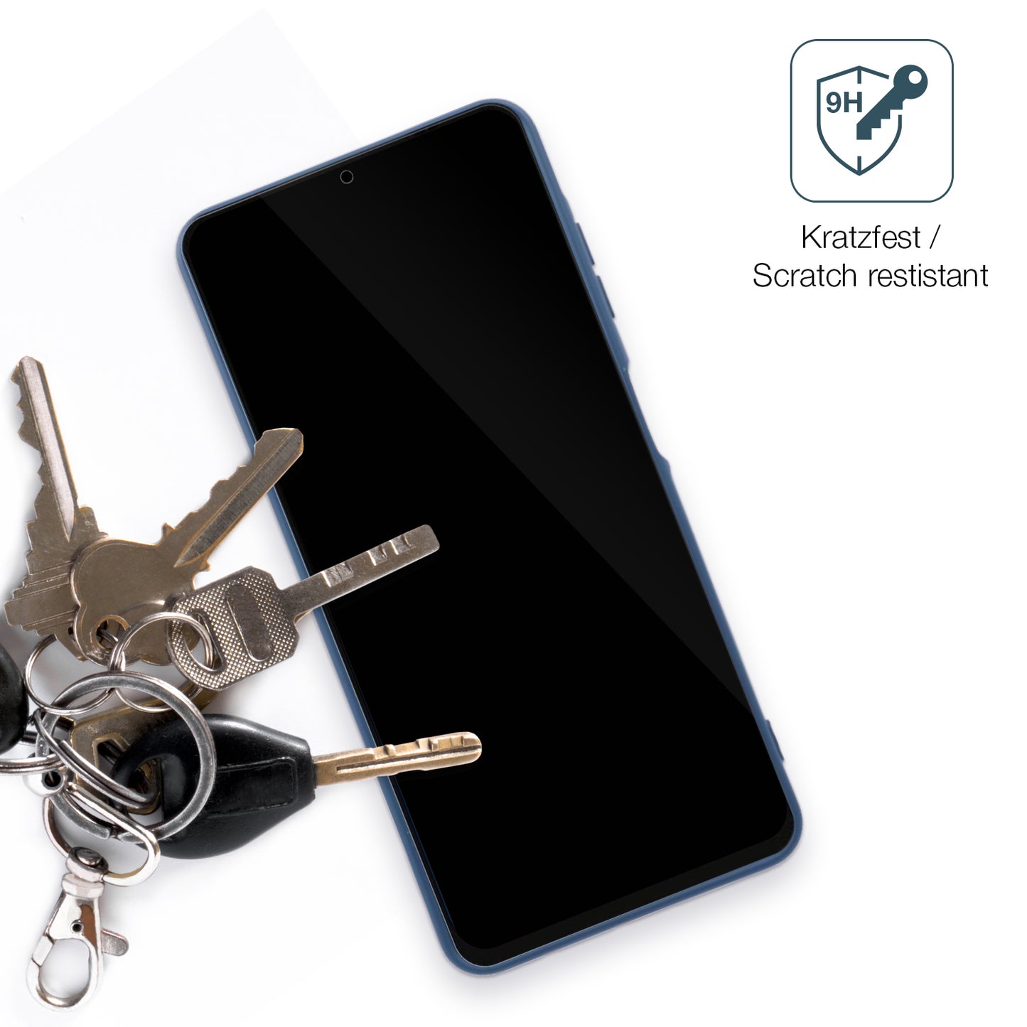 dipos Displayschutz für Samsung Galaxy A06, transparente Oberfläche, perfekte Passform auch für die Rundungen