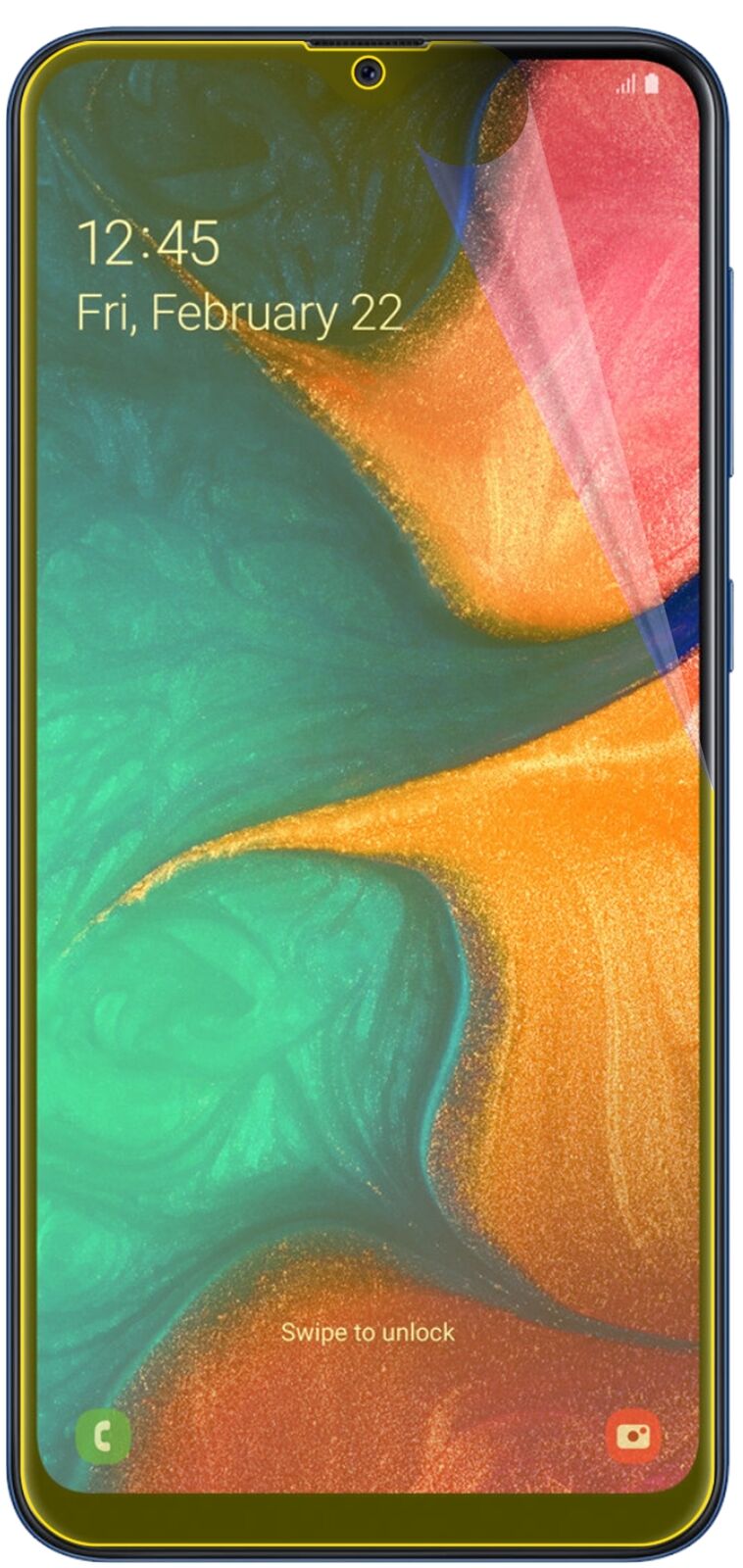 dipos Displayschutz für Samsung Galaxy A20e, transparente Oberfläche, geringe Dicke und perfekte Passform