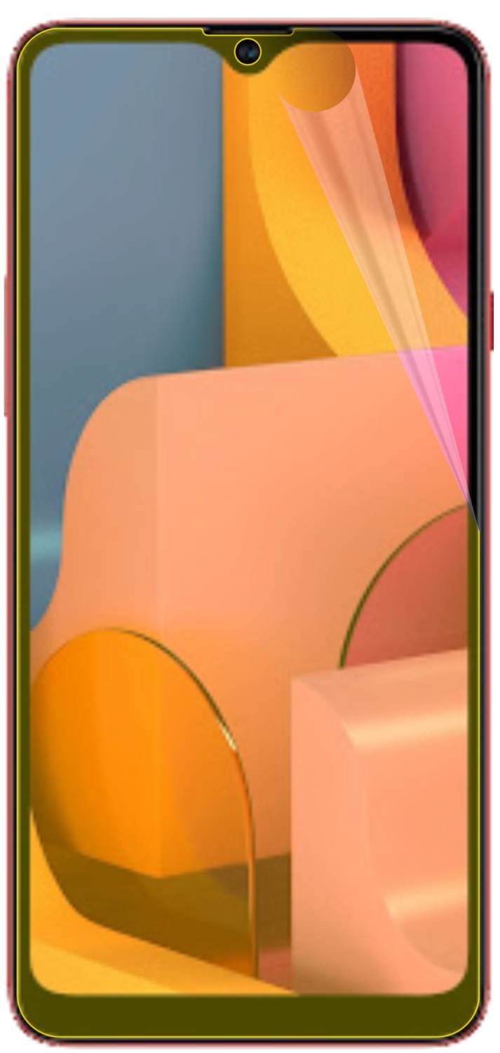 dipos Displayschutz für Samsung Galaxy A20s, transparente Oberfläche, geringe Dicke und perfekte Passform