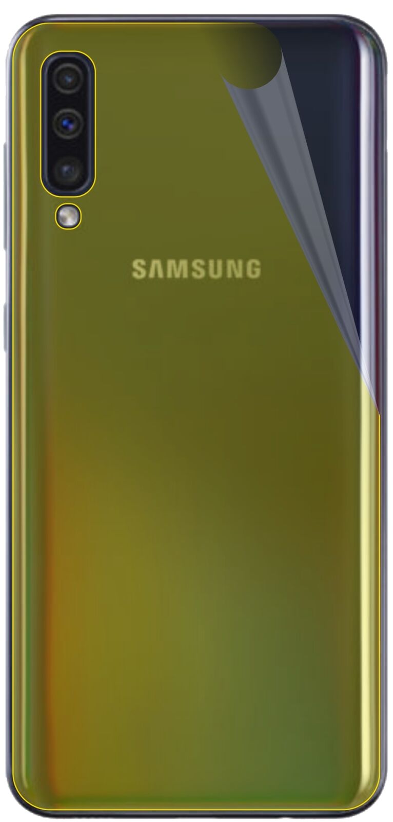 dipos Displayschutz für Samsung Galaxy A40 Rückseite, transparente Oberfläche, geringe Dicke und perfekte Passform