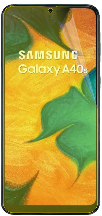 dipos Displayschutz für Samsung Galaxy A40s, transparente Oberfläche, geringe Dicke und perfekte Passform