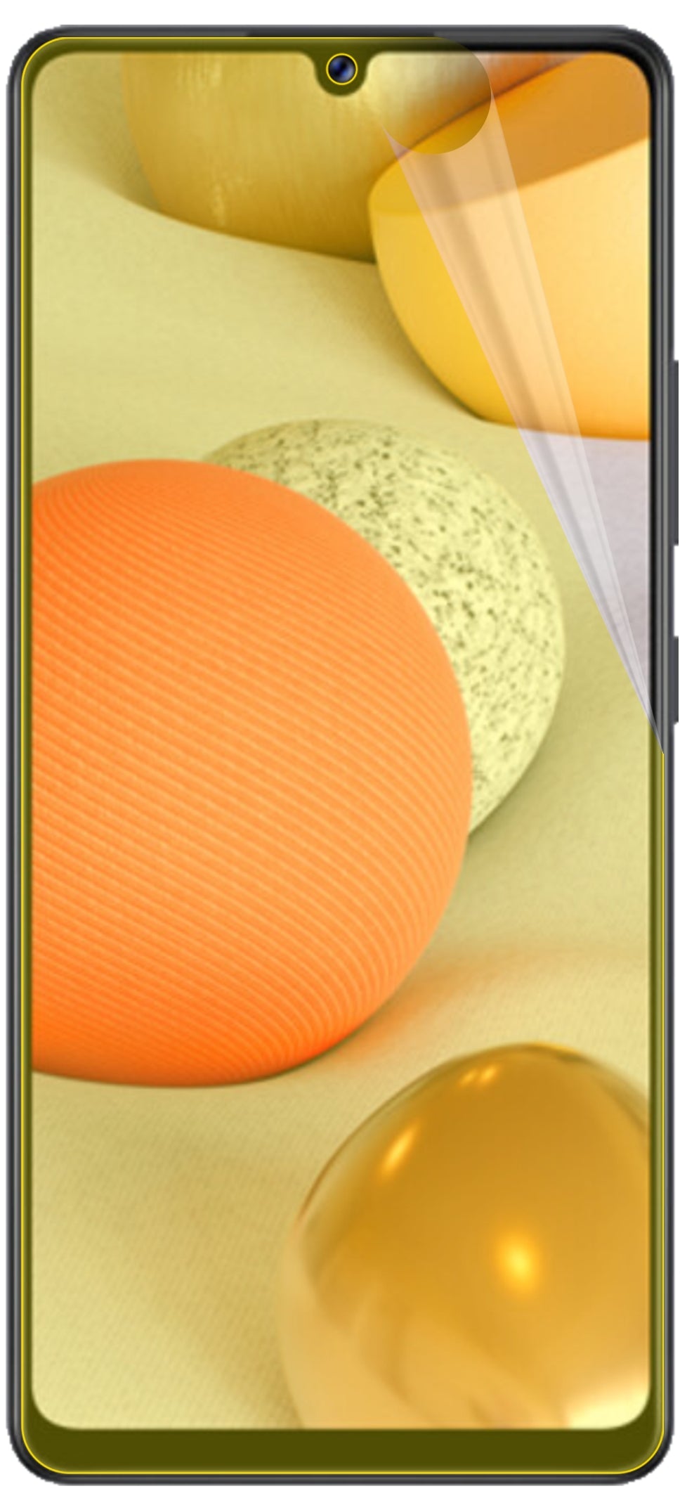 dipos Displayschutz für Samsung Galaxy A42, transparente Oberfläche, geringe Dicke und perfekte Passform
