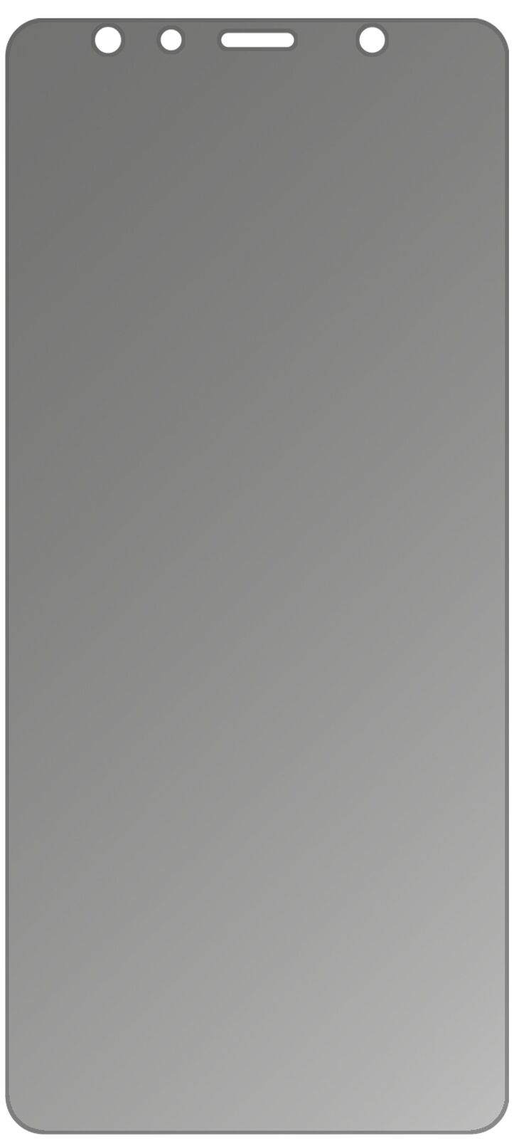 dipos Displayschutz für Samsung Galaxy A7 (2018), mattierte Oberfläche, Blickschutzfilter und perfekter Passform