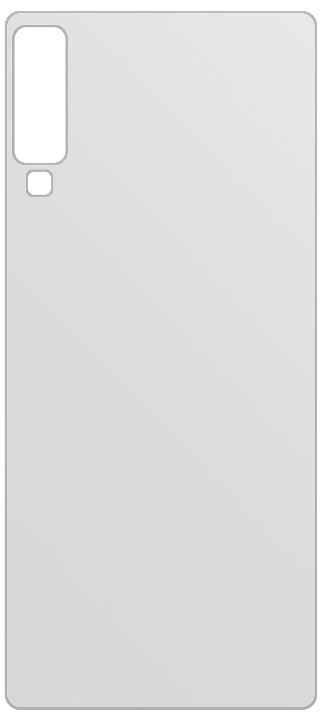 dipos Displayschutz für Samsung Galaxy A7 (2018) Rückseite, mattierte Oberfläche, geringe Dicke und perfekte Passform