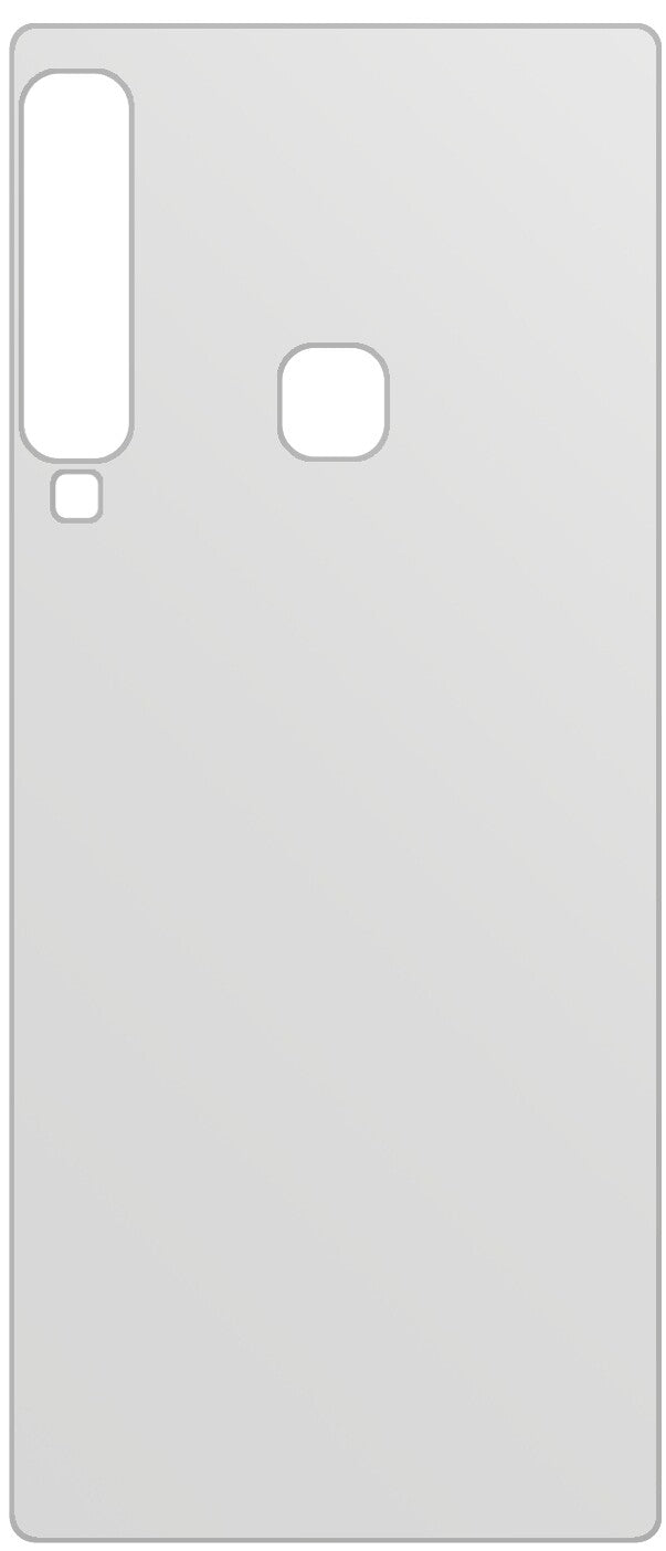 dipos Displayschutz für Samsung Galaxy A9 (2018) Rückseite, mattierte Oberfläche, geringe Dicke und perfekte Passform