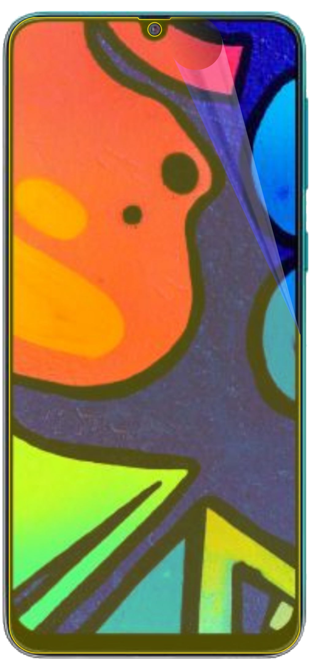 dipos Displayschutz für Samsung Galaxy F41, transparente Oberfläche, geringe Dicke und perfekte Passform