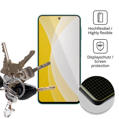 dipos Displayschutz für Samsung Galaxy F70 Pro 5G, transparente Oberfläche, geringe Dicke und perfekte Passform