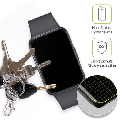 dipos Displayschutz für Samsung Galaxy Fit 3, transparente Oberfläche, perfekte Passform auch für die Rundungen