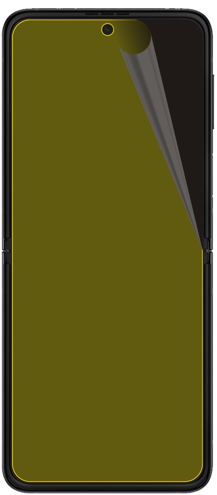 dipos Displayschutz für Samsung Galaxy Flip 3, transparente Oberfläche, geringe Dicke und perfekte Passform