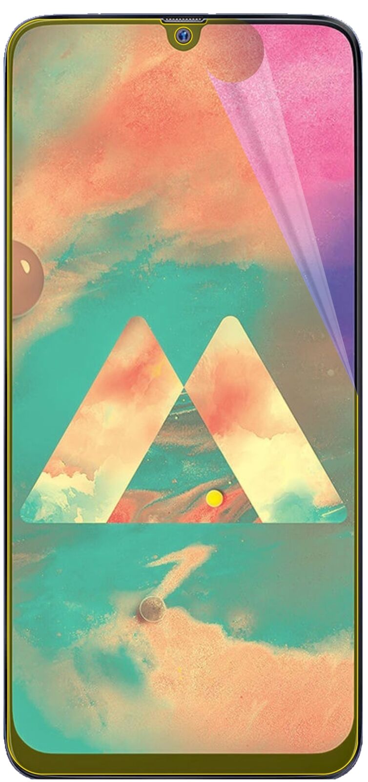 dipos Displayschutz für Samsung Galaxy M30, transparente Oberfläche, geringe Dicke und perfekte Passform