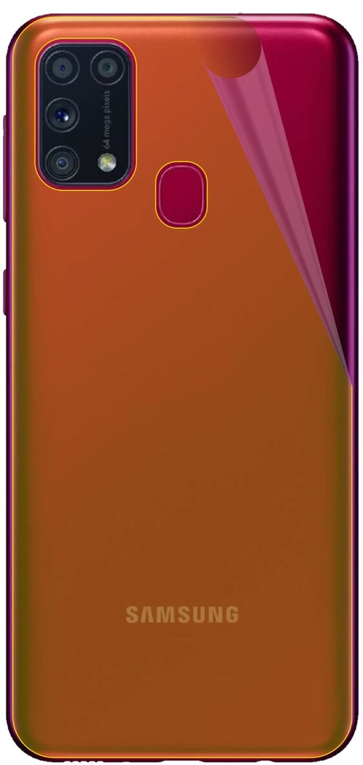 dipos Displayschutz für Samsung Galaxy M31s Rückseite, transparente Oberfläche, geringe Dicke und perfekte Passform