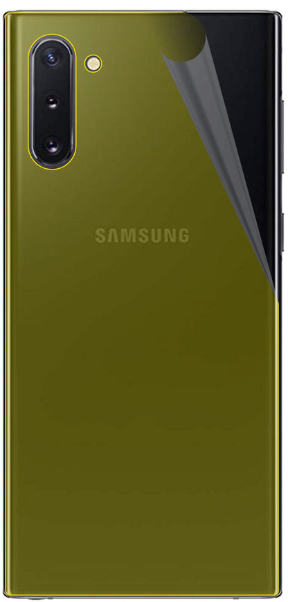 dipos Displayschutz für Samsung Galaxy Note 10 5G Rückseite, transparente Oberfläche, geringe Dicke und perfekte Passform