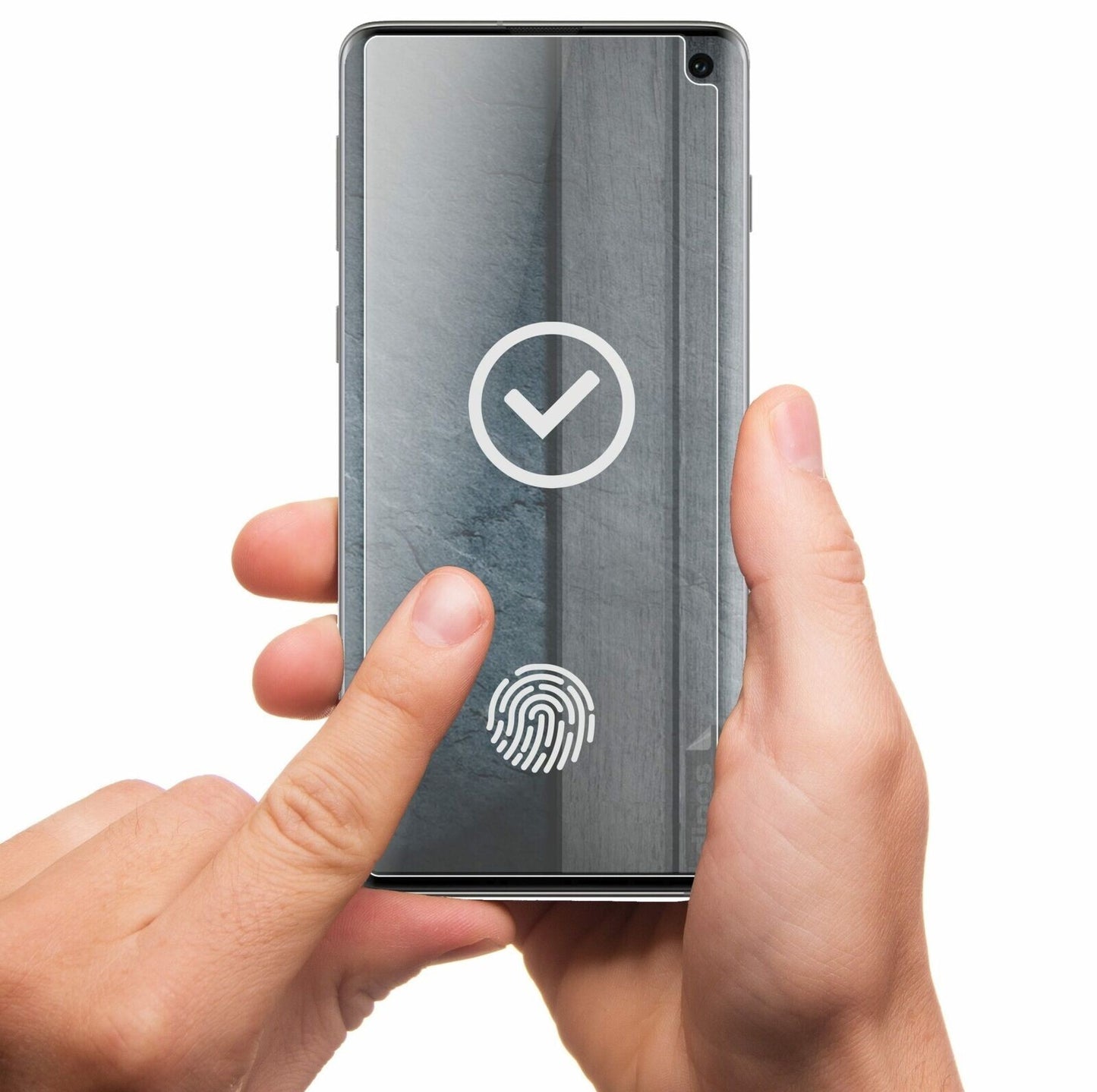 dipos Displayschutz für Samsung Galaxy S10, mattierte Oberfläche, geringe Dicke und perfekte Passform