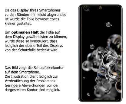 dipos Displayschutz für Samsung Galaxy S20 Ultra 5G, mattierte Oberfläche, robuste Festigkeit und perfekte Passform