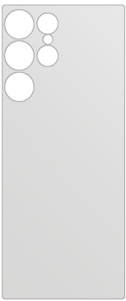 dipos Displayschutz für Samsung Galaxy S22 Ultra Rückseite, mattierte Oberfläche, geringe Dicke und perfekte Passform