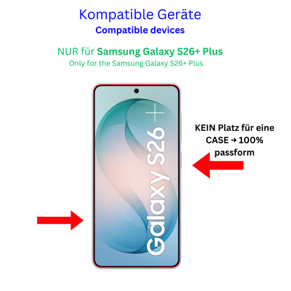 2x 9H Schutzfolie für Samsung Galaxy S26 Plus Panzerfolie