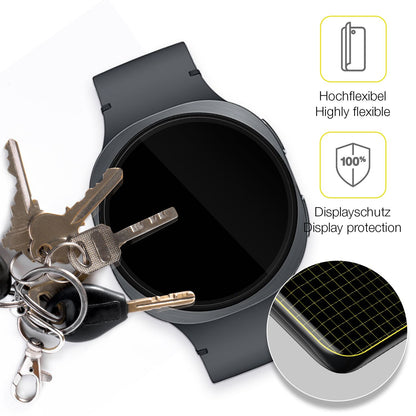 dipos Displayschutz für Samsung Galaxy Watch8 40mm, transparente Oberfläche, geringe Dicke und perfekte Passform