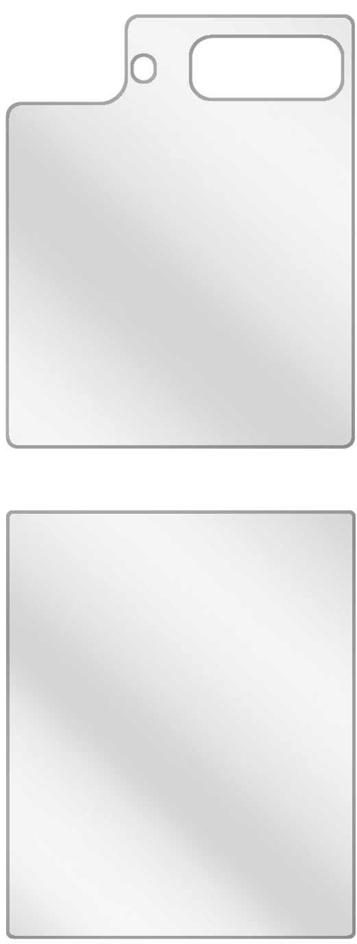 dipos Displayschutz für Samsung Galaxy Z Flip Rückseite, transparente Oberfläche, geringe Dicke und perfekte Passform