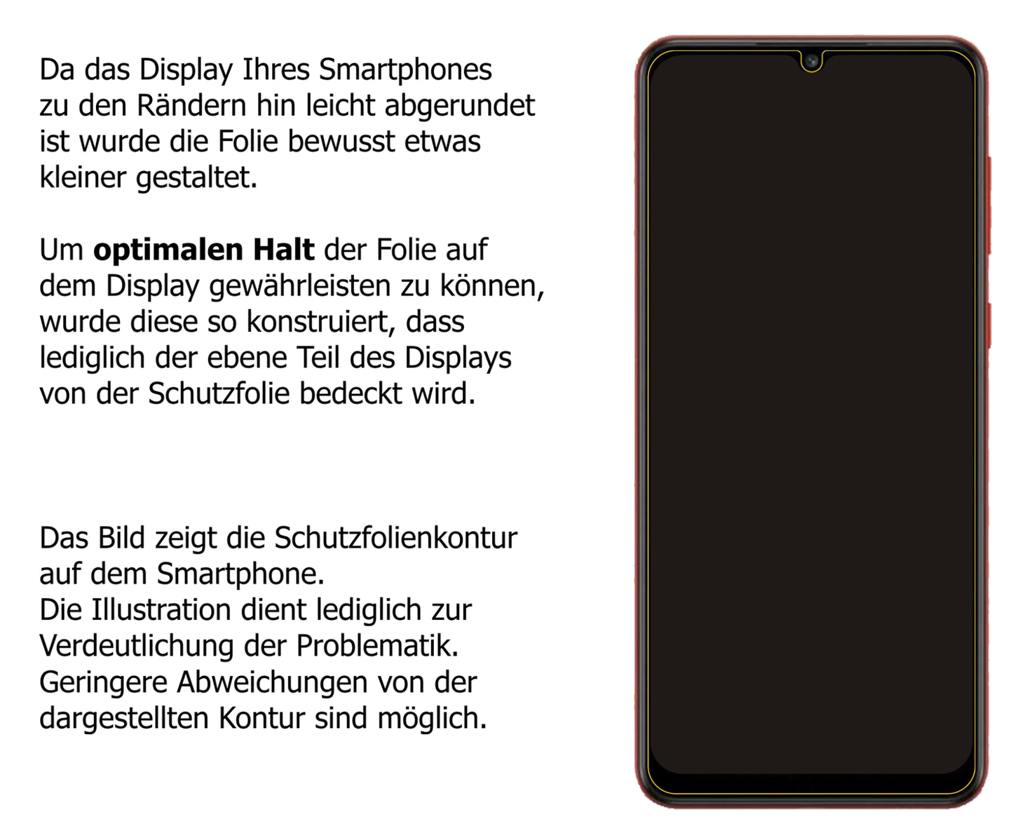 Privatsphäre-Schutz durch Sichtschutz-Folie passend zugeschnitten für Samsung Galaxy M02