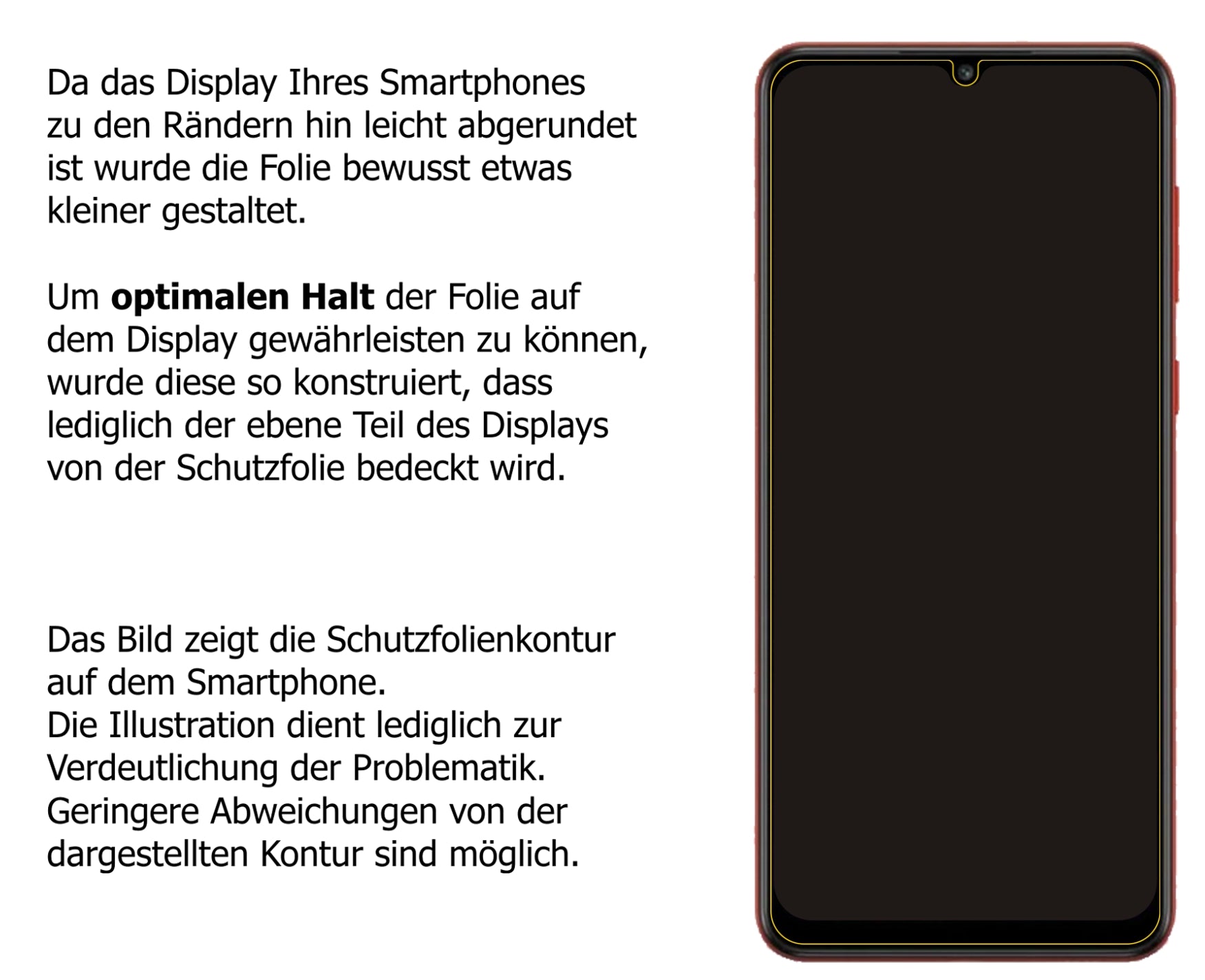 Privatsphäre-Schutz durch Sichtschutz-Folie passend zugeschnitten für Samsung Galaxy M02