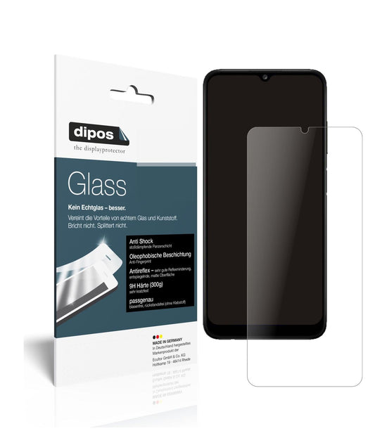 Matte Displayschutzfolie von dipos passend für Samsung Galaxy A03s, 9H kratzfest und blasenfrei montiert