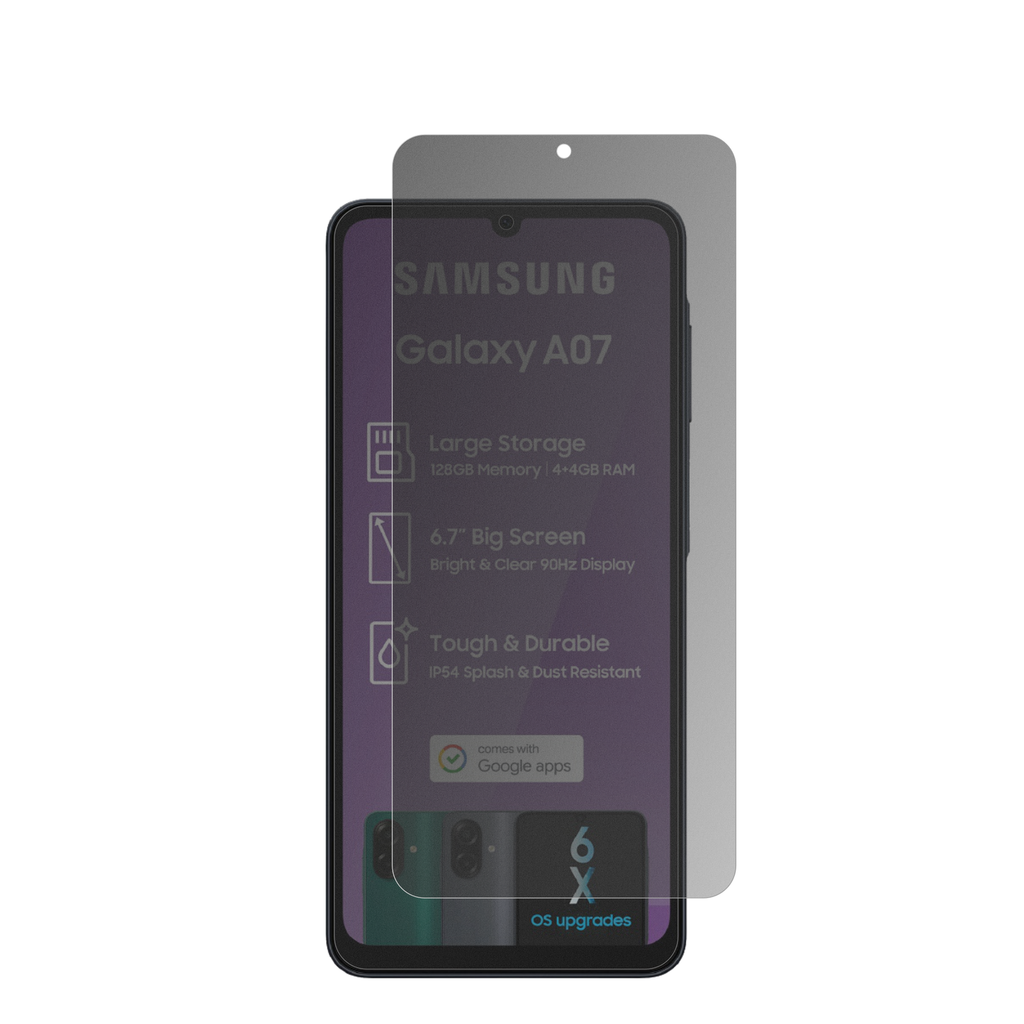 Blickschutzfolie für Samsung Galaxy A07 matt Schutzfolie Privacy