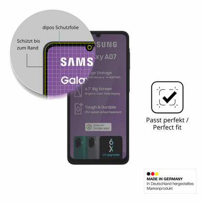 Blickschutzfolie für Samsung Galaxy A07 matt Schutzfolie Privacy