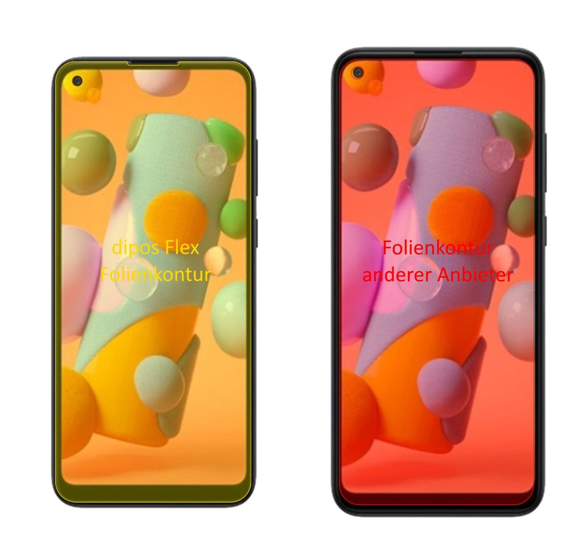 3x 3D Full Cover Schutzfolie für Samsung Galaxy A12
