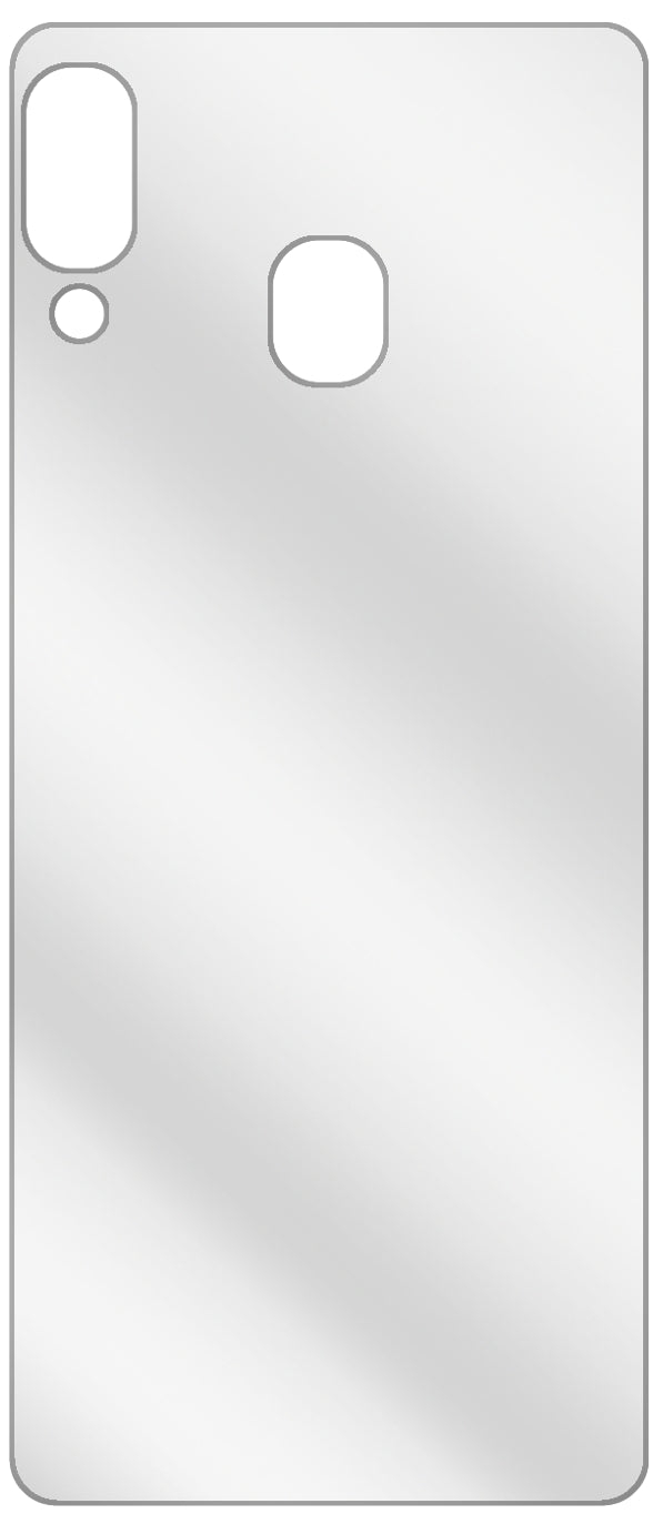 dipos Displayschutz für Samsung Galaxy A20 Rückseite, transparente Oberfläche, geringe Dicke und perfekte Passform