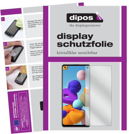 1x Schutzfolie klar für Samsung Galaxy A21s Display-Schutzfolie