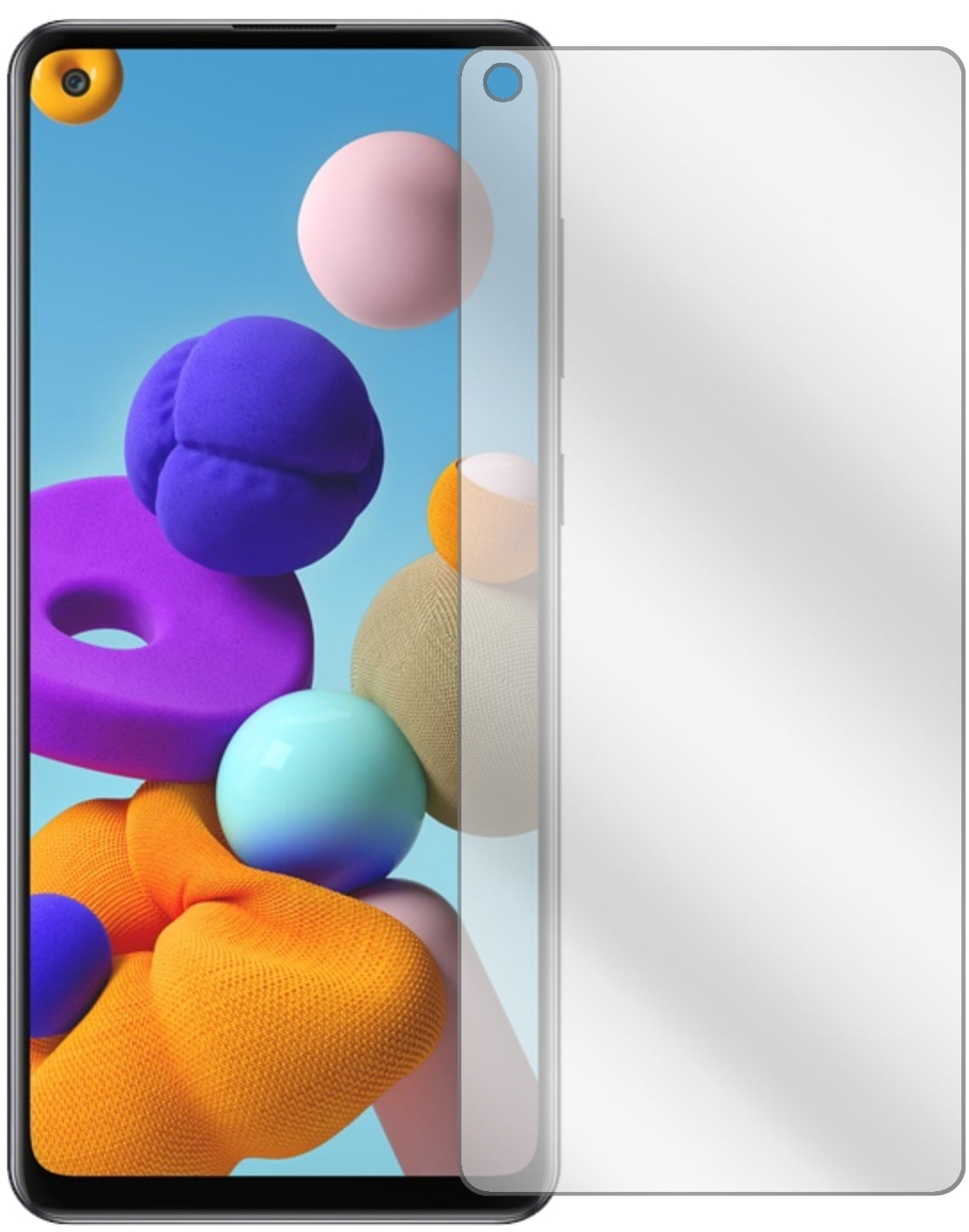 6x Schutzfolie klar für Samsung Galaxy A21s Display-Schutzfolie