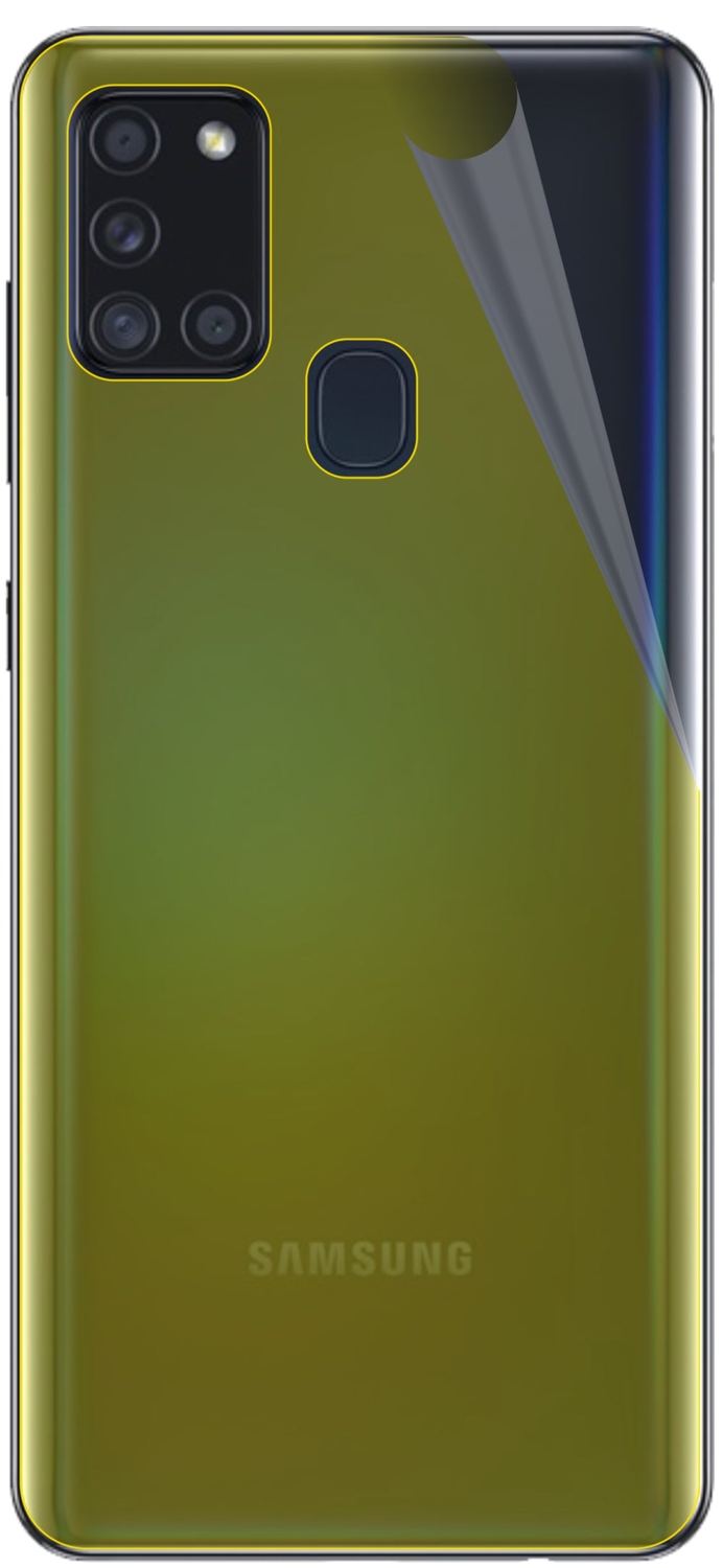 3x 3D Full Cover Schutzfolie für Samsung Galaxy A21s Rückseite