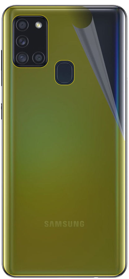 3x 3D Full Cover Schutzfolie für Samsung Galaxy A21s Rückseite