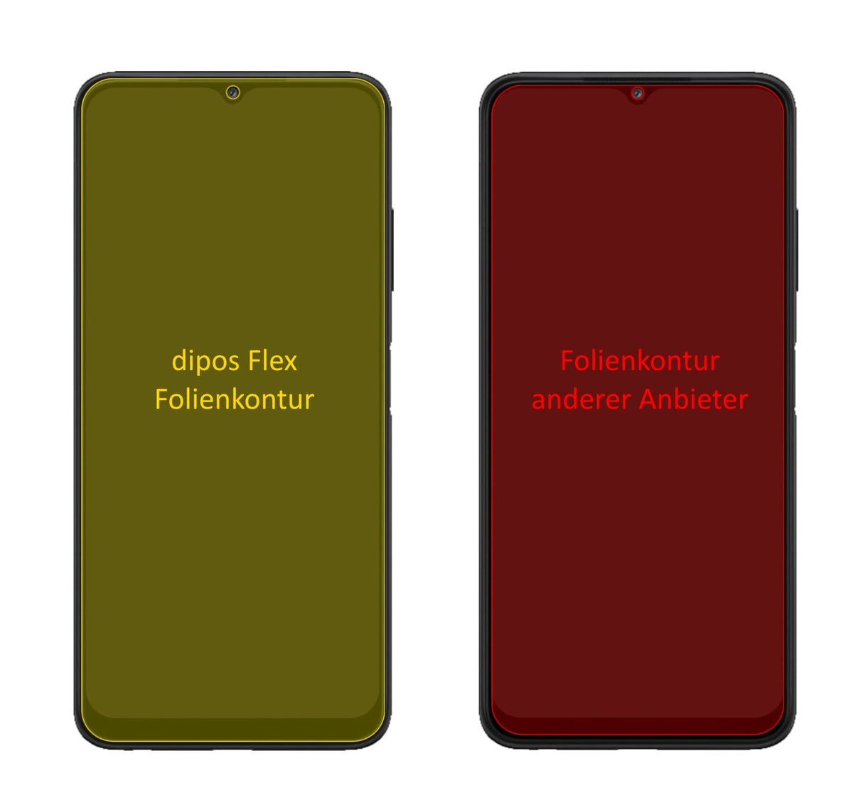 3x 3D Full Cover Schutzfolie für Samsung Galaxy F22