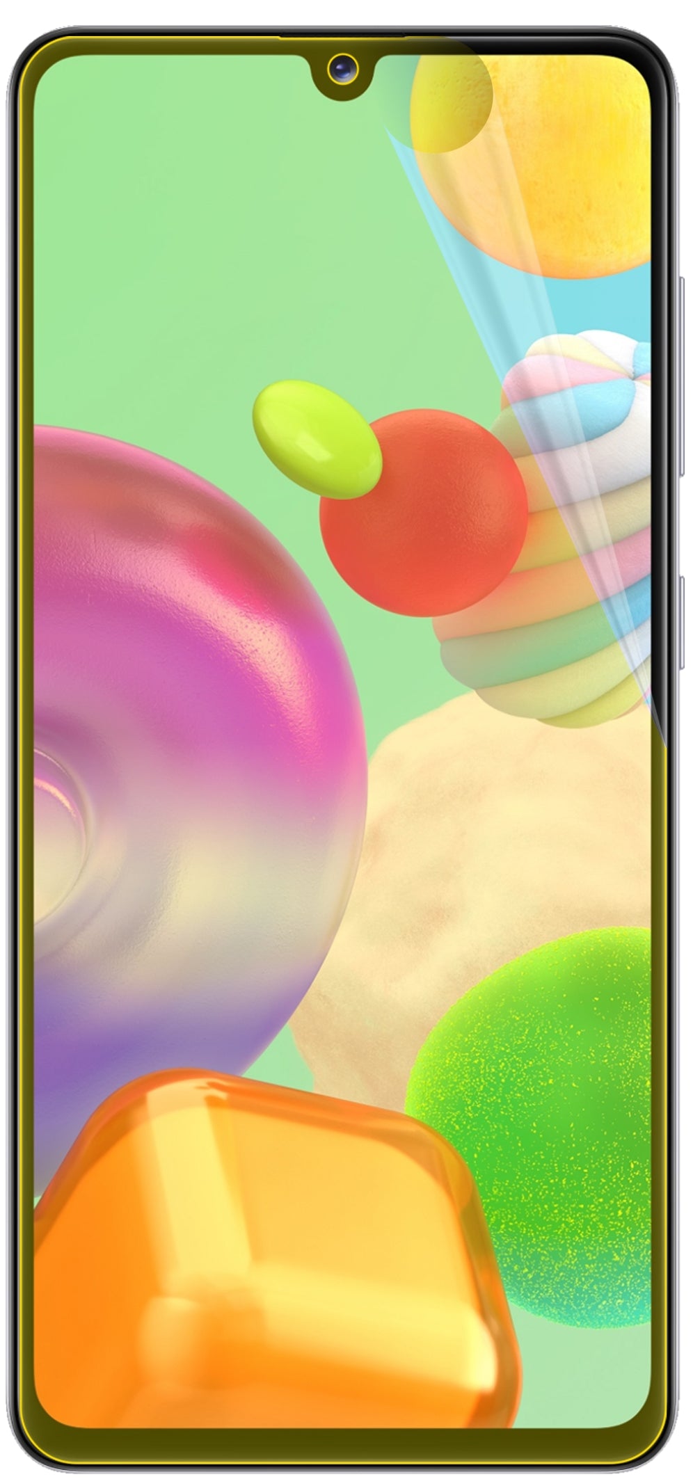 dipos Displayschutz für Samsung Galaxy A41, transparente Oberfläche, geringe Dicke und perfekte Passform