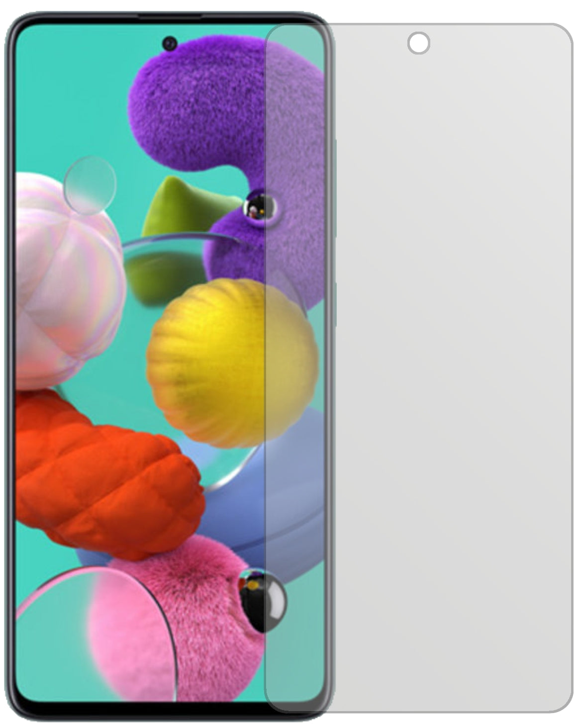 6x Schutzfolie matt für Samsung Galaxy A51 5G Display-Schutzfolie