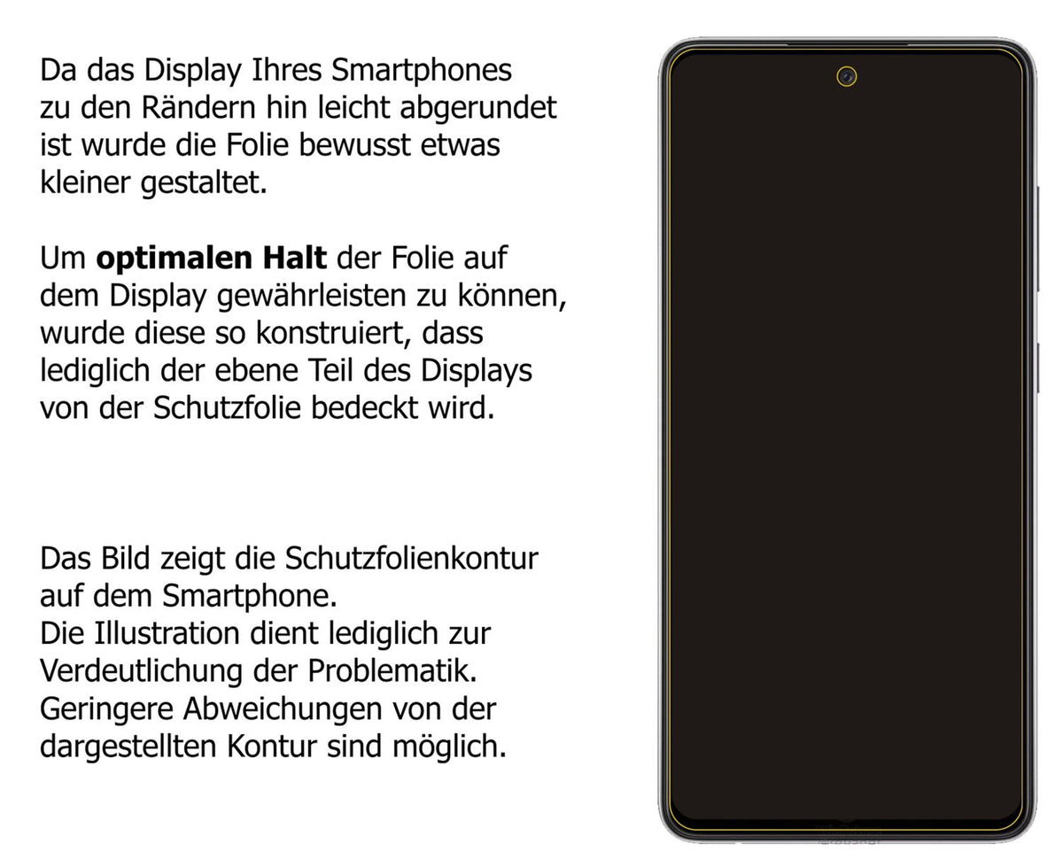 2x Schutzfolie matt für Samsung Galaxy A72 5G Display-Schutzfolie