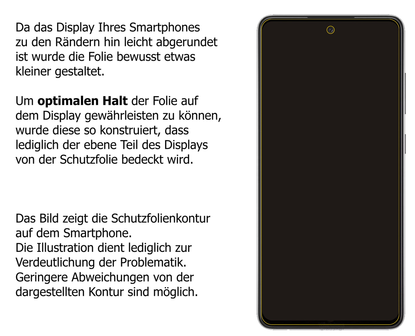 dipos Displayschutz für Samsung Galaxy A52s 5G, transparente Oberfläche, perfekte Passform auch für die Rundungen