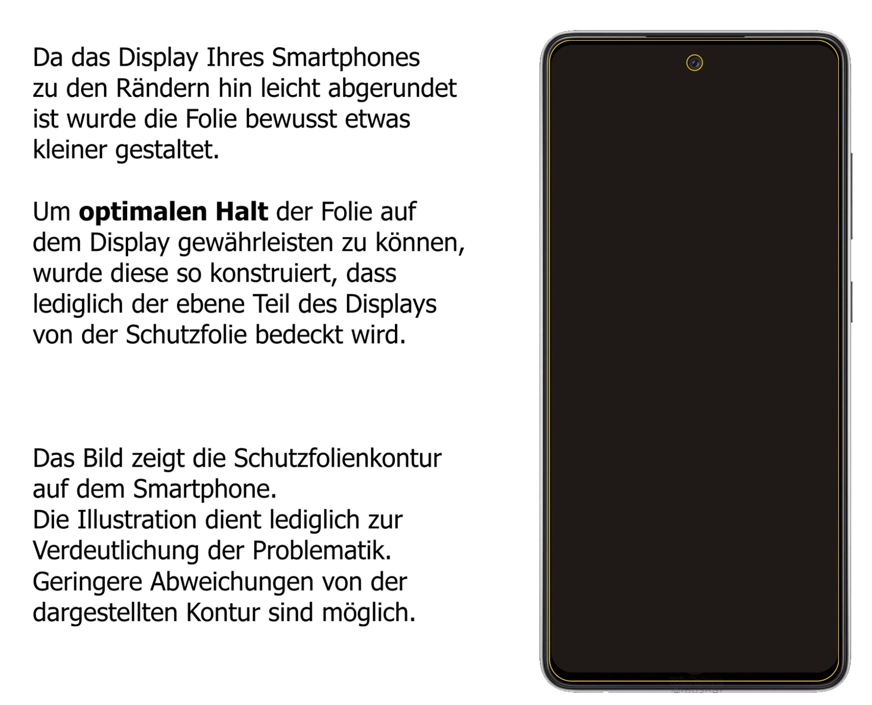 dipos Displayschutz für Samsung Galaxy A52s 5G, transparente Oberfläche, perfekte Passform auch für die Rundungen
