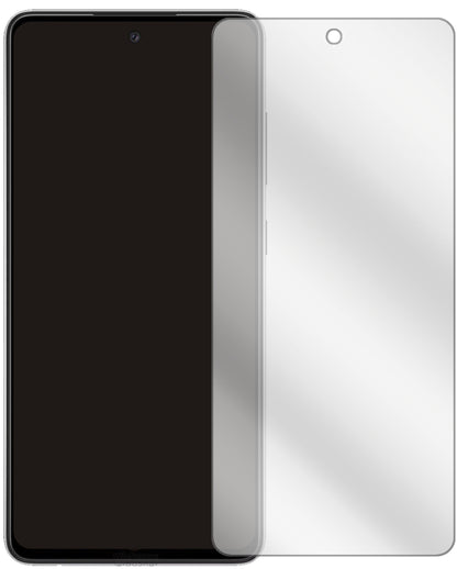 SamsungGalaxy A52s 5G mit aufgebrachter dipos Displayschutzfolie, glasklare Darstellung ohne Einschränkungen
