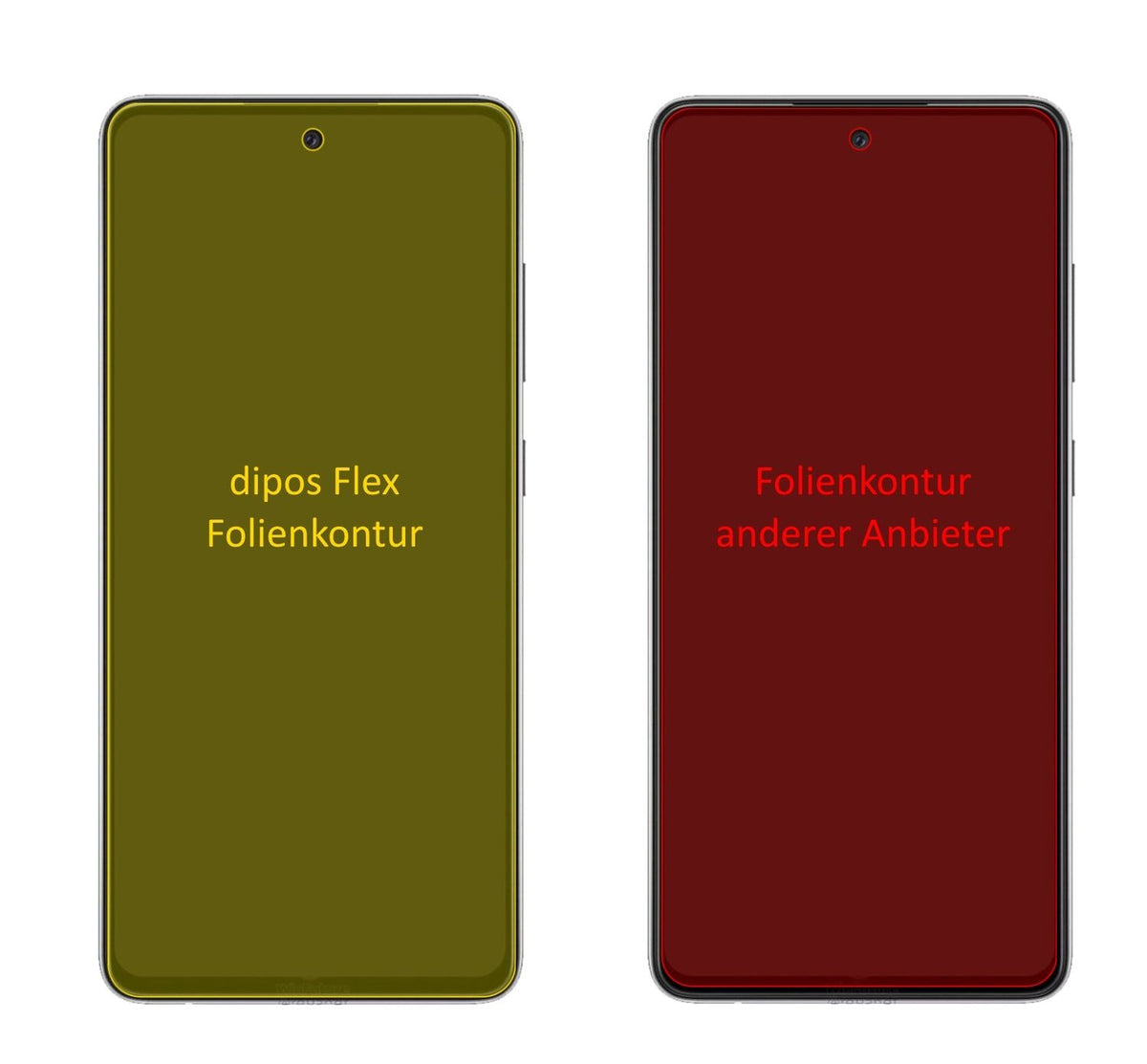 3x 3D Full Cover Schutzfolie für Samsung Galaxy A72 5G