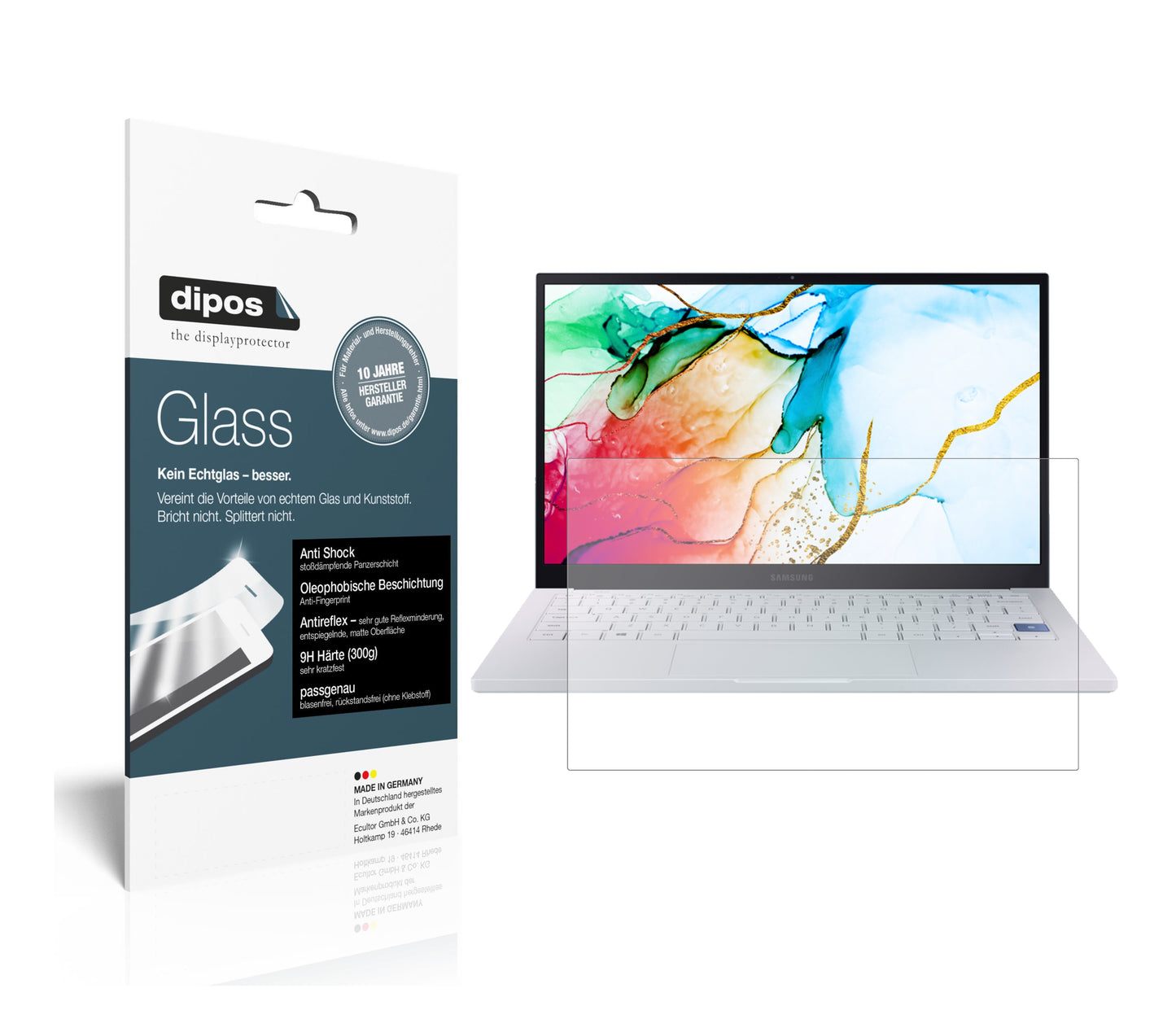 2x 9H Schutzfolie matt für Samsung Galaxy Book Ion 13.3 Zoll Panzerfolie
