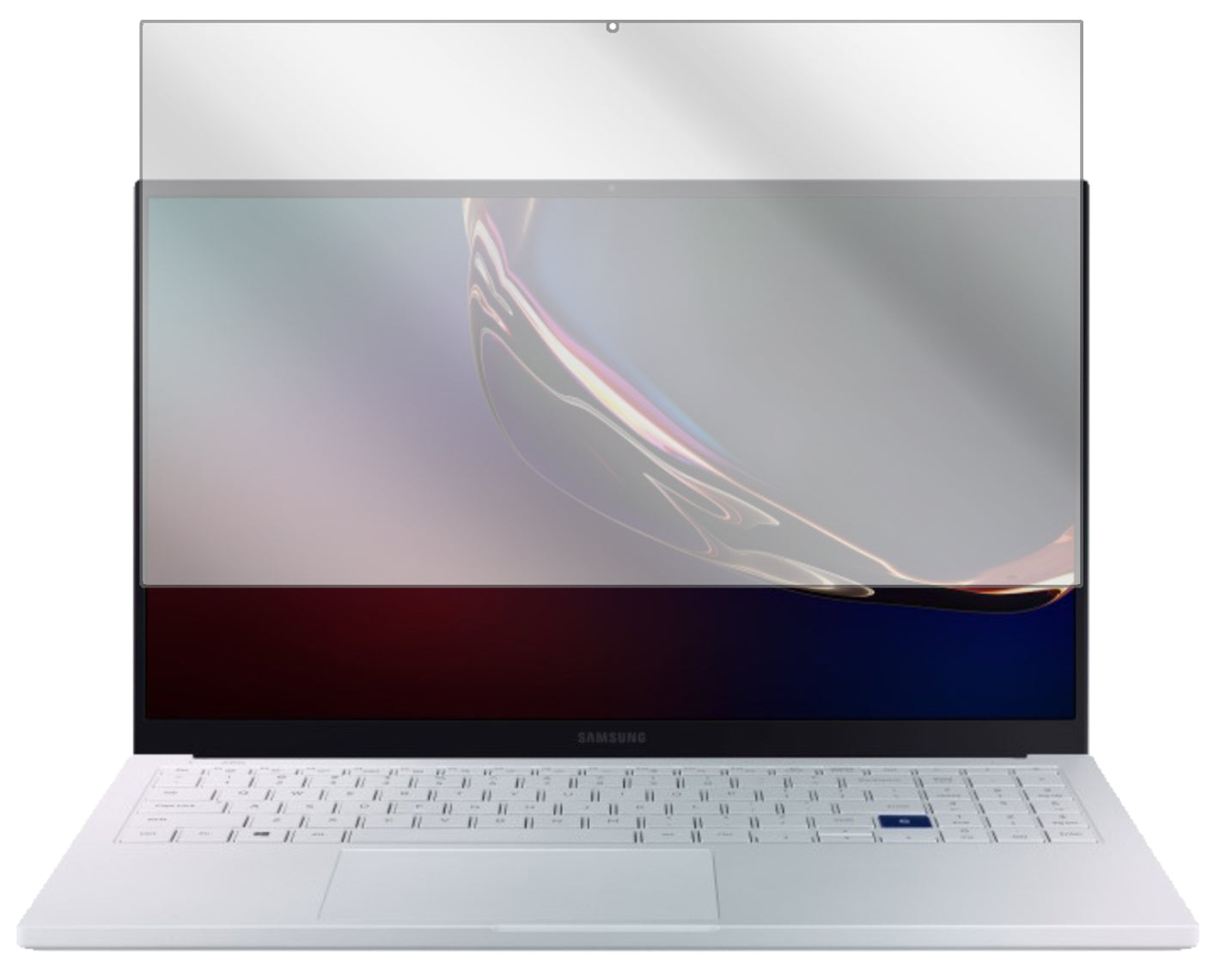 SamsungGalaxy Book Ion 15.6 Zoll mit aufgebrachter dipos Displayschutzfolie, glasklare Darstellung ohne Einschränkungen