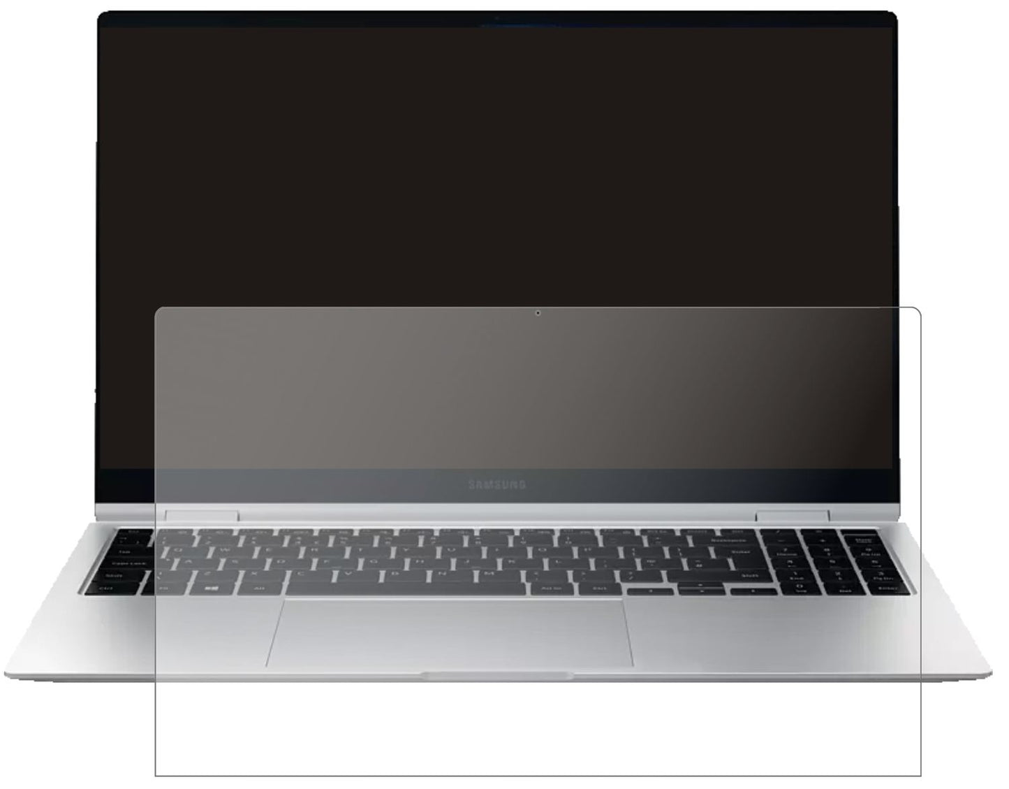 SamsungGalaxy Book Pro 360 13.3 Zoll mit aufgebrachter dipos Panzerfolie, die lästige Fingerabdrücke minimiert