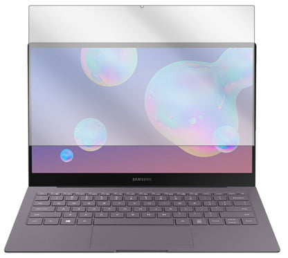 SamsungGalaxy Book S mit aufgebrachter dipos Displayschutzfolie, glasklare Darstellung ohne Einschränkungen