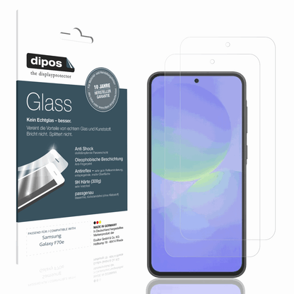 Matte Displayschutzfolie von dipos passend für Samsung Galaxy F70e, 9H kratzfest und blasenfrei montiert