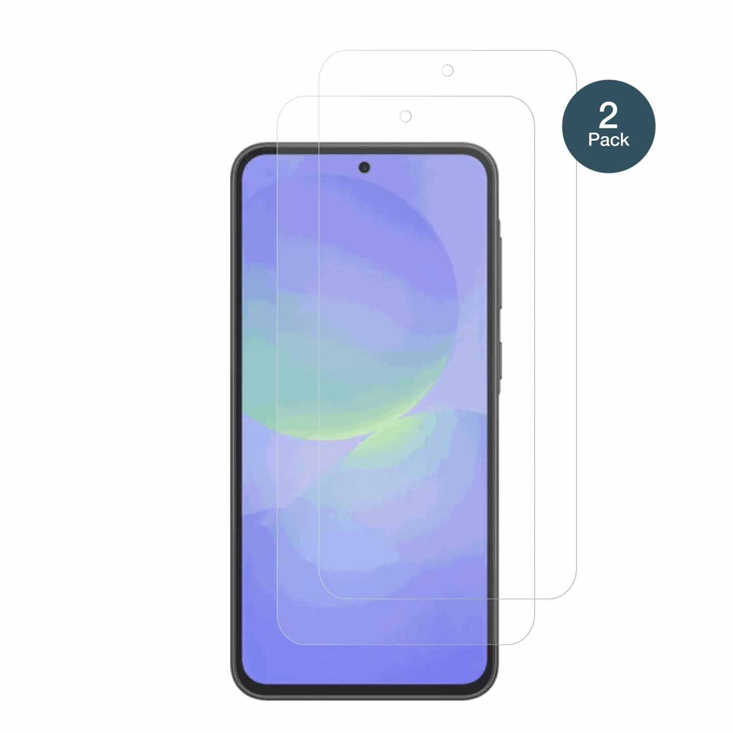 SamsungGalaxy F70e mit aufgebrachter dipos Panzerfolie, die lästige Fingerabdrücke minimiert