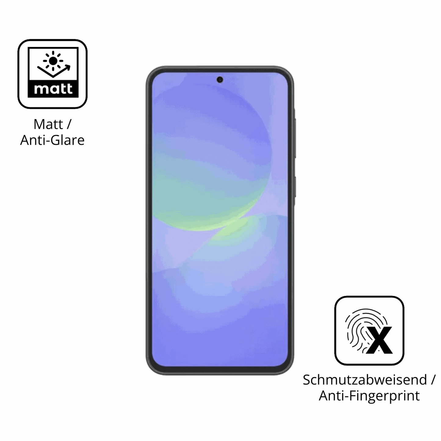 9H Hartbeschichtete, flexible Folie passend zugeschnitten für Samsung Galaxy F70e