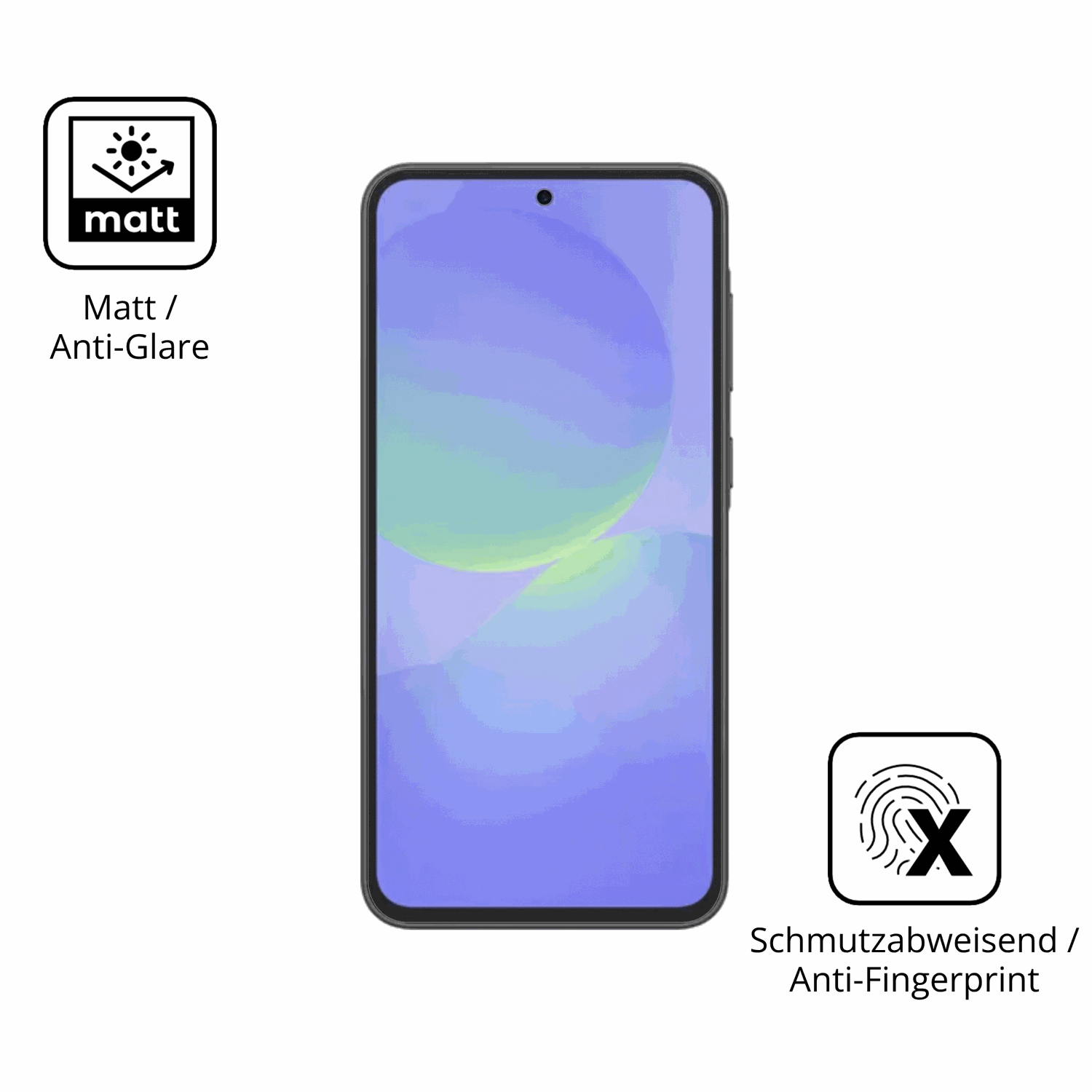 9H Hartbeschichtete, flexible Folie passend zugeschnitten für Samsung Galaxy F70e