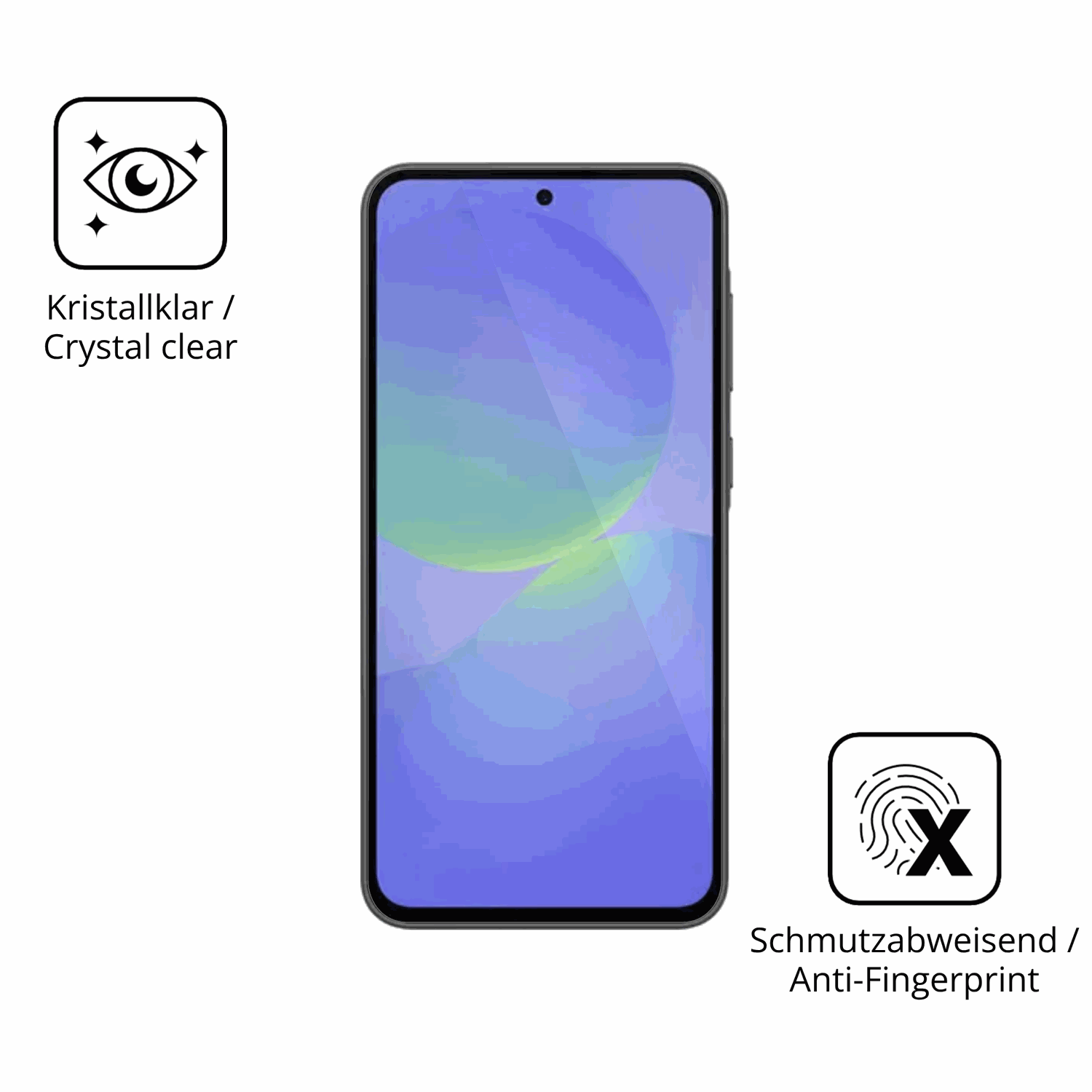 Flexible TPU-Folie passend zugeschnitten für Samsung Galaxy F70e, vollständige Abdeckung